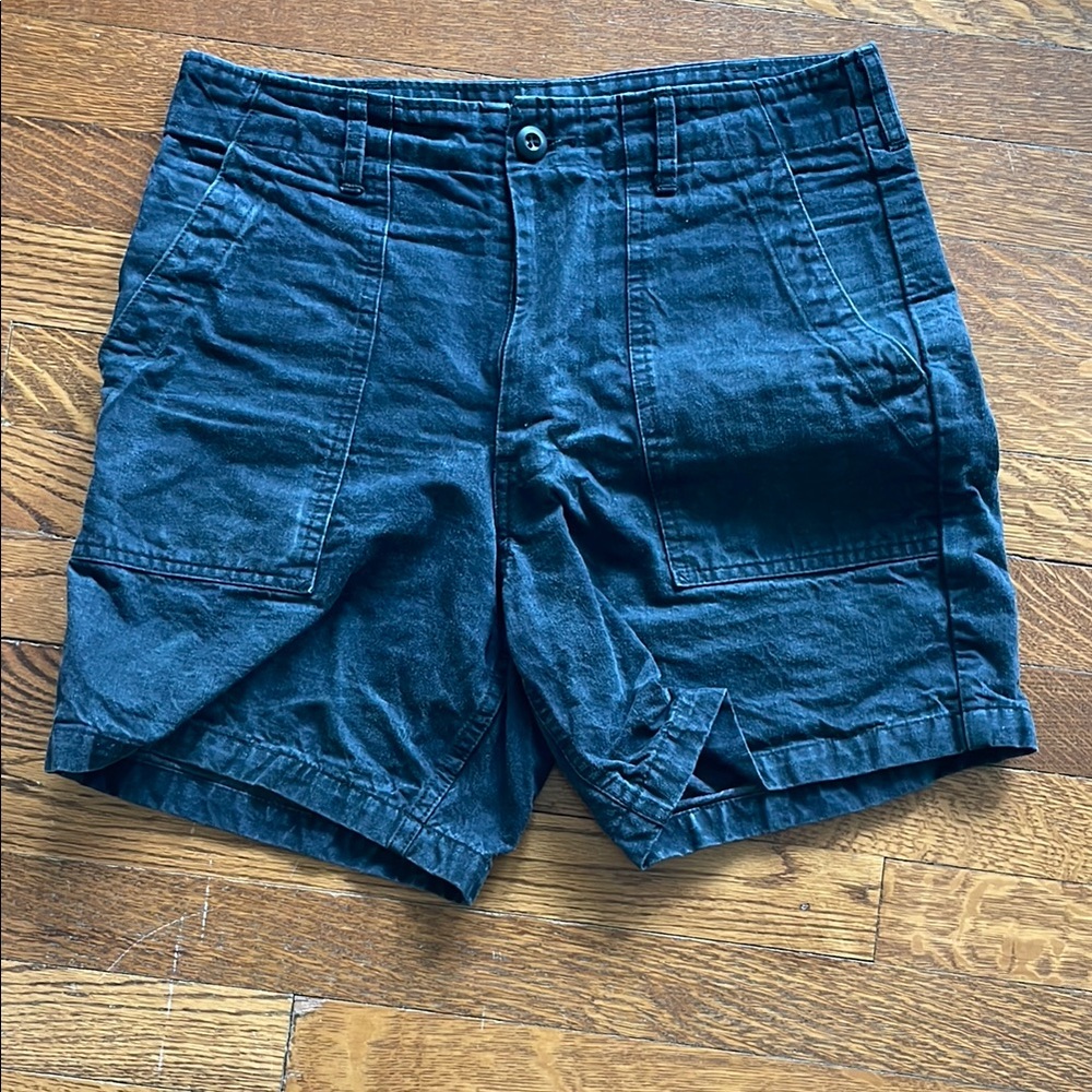 UES Black Cargo Shorts